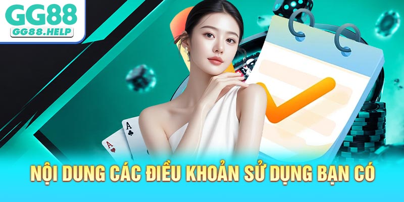 Nội Dung Các Điều Khoản Sử Dụng Bạn Có